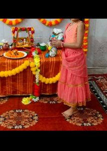 Beautiful Girl's Pink Lehenga Choli
