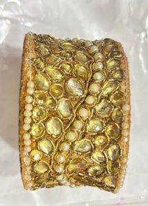 Embellished Gold Bangle Bracelet