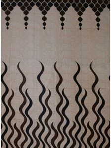 Brown 2 Piece Window 5ft Curtains