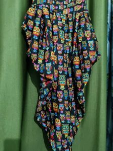 Owl Print Sleeveless Dress