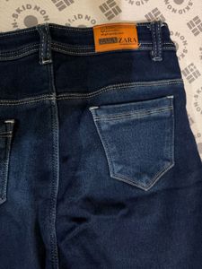 2 Dark Wash Wide(high waist) and straight leg jean