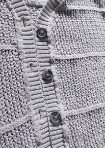 Light Blue Knit Cardigan Sweater
