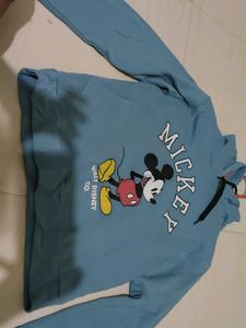 Blue Mickey Mouse Hoodie
