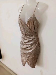 Velvet Ruched Bodycon Mini Dress