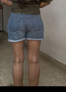 Classic Blue Denim Shorts