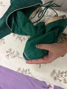 Beautiful Green Embroidered Blouse