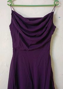 Elegant Purple Cocktail Dress