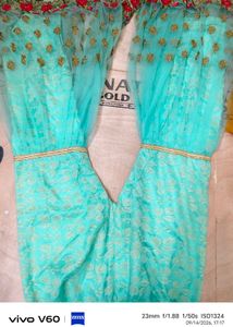 Embroidered umbrella and garara Set