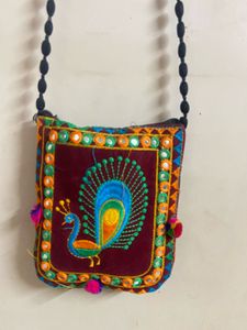 Embroidered Sling Bag Combo
