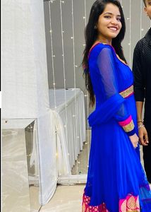 Blue/ Pink Anarkali