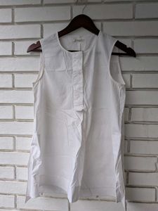 Classic White Sleeveless Top