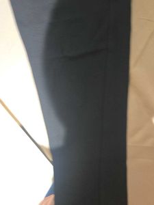 Chic Black Pants with Gold Detail
