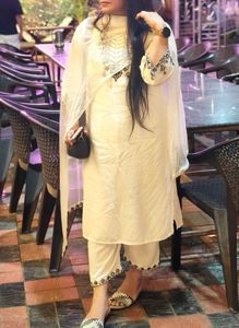 Elegant White Kurta Set with Dupatta