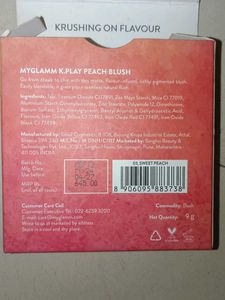 blusher with 🍑 prach flavour
