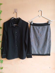 ❤️Size S to M Skirt &amp; Shirt Co-ord Set