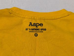 Yellow BAPE Crewneck Sweatshirt