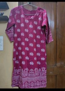 Elephant Print Kurta for women