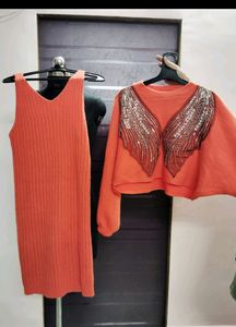 Winter Wear One Piece With Beautiful Work Jack