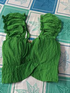 Green Blouse Top