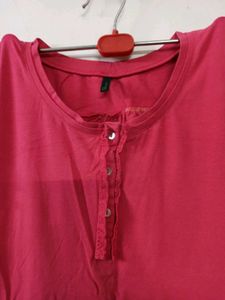 Benetton Melon Pink Top (32")
