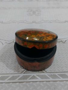 Handmade Paper Mache Floral Decorative Box