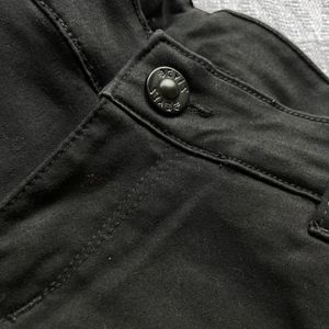 Y2k Korean Matte Black Heavy Denim Shorts