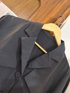 Chic Black Short Sleeve Button-Up Top