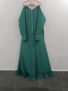 Elegant Green Abaya Dress
