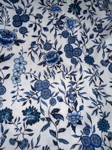 Blue Floral Print Summer Dress