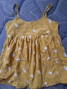 Mustard Fancy Top