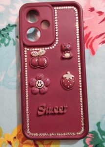 Red Hair Bow Clip and poco m6 pro phone cover