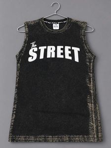 The STREET Sleeveless Graphic T For Men+fre