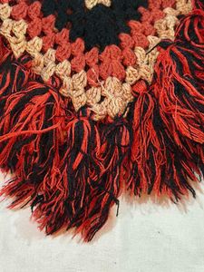 Handmade Crochet Flower Poncho