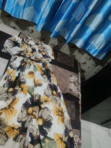 Stylish Floral Print Dress with Jacket