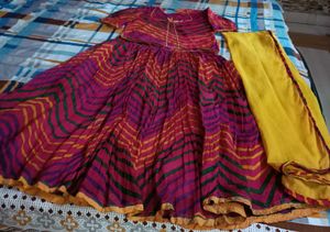 Vibrant jaipuri Leheriya Lehenga Choli Set