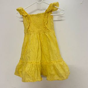 Cute Yellow Ruffled Sundress