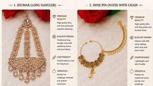 Bridal Hand Mehndi + Jhumar + Nath Com
