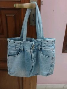 Upcycled Denim Tote Bag