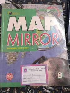 Optima Map Mirror Geography and History - Class 8