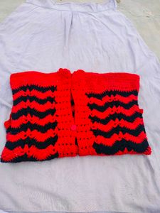 Beautiful Red Knitted Top