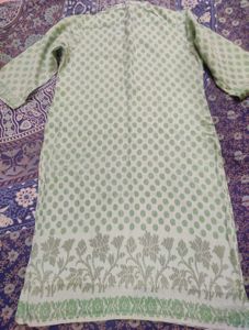 Green Cotton Kurta