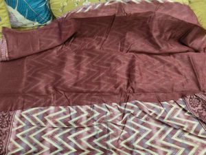 Nisha Tex Fab Rasberry Saree