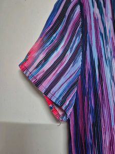 Vibrant Pleated Floral Dress