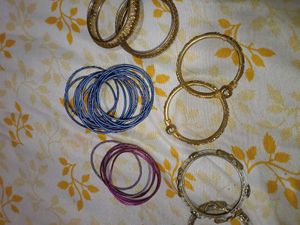 Elegant Gold-Tone Bangles Set