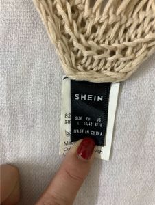 Women's Beige Knit Tank Top Style Dress