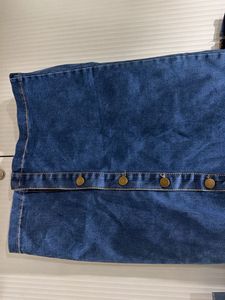 Classic Blue Denim Midi Dress