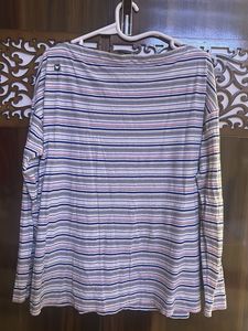 Striped Long Sleeve Top Size 42