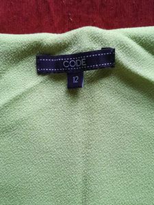 Lime Green Square Neck Dress