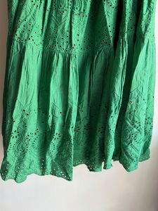 Boho Eyelet Tiered Maxi Skirt