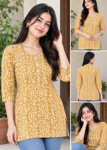 Mustard Kurta with Tag